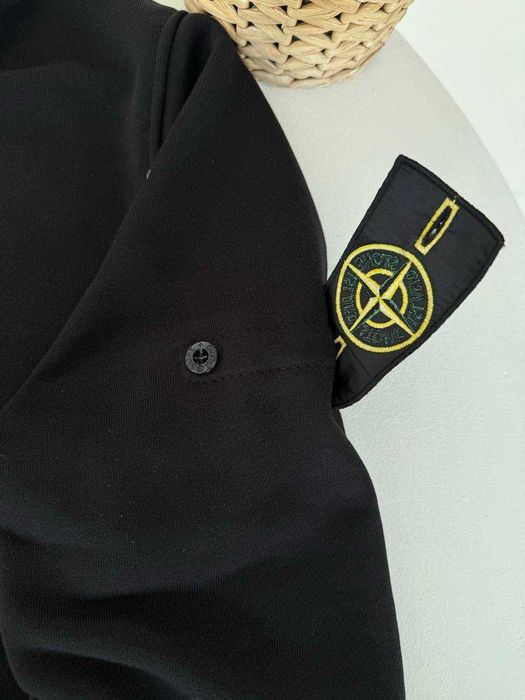 Стон Айлед Толстовка Черная / Худи Новое Stone Island