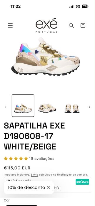 Sapatilhas Exe novas 37