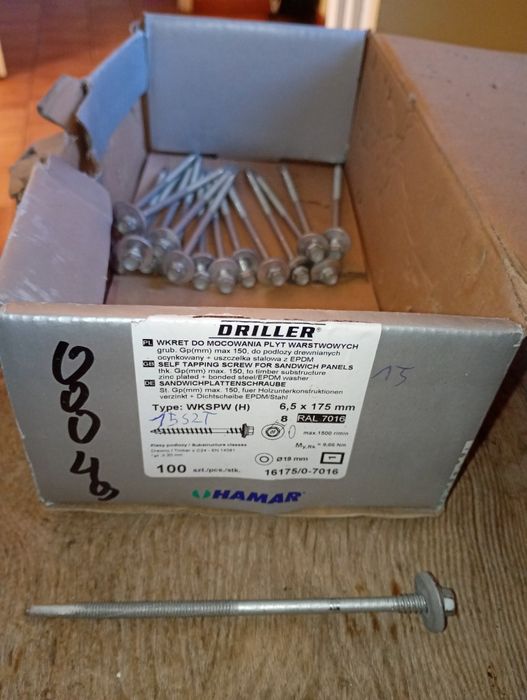 Wkręty do płyty warstwowej