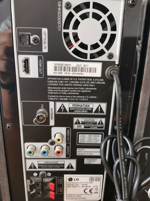 Wieża Lg FB166 + pilot