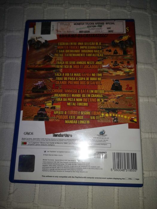 Monster Trux Arenas COMPLETO - Playstation 2 - PS2