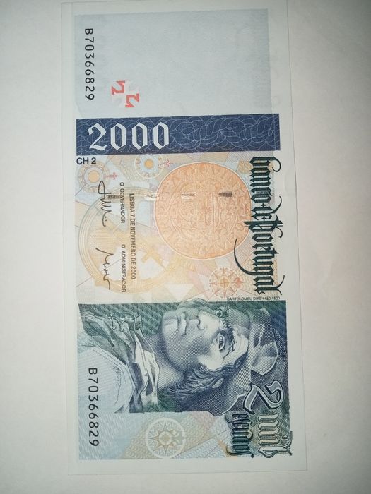 Nota de 2000 escudos nova