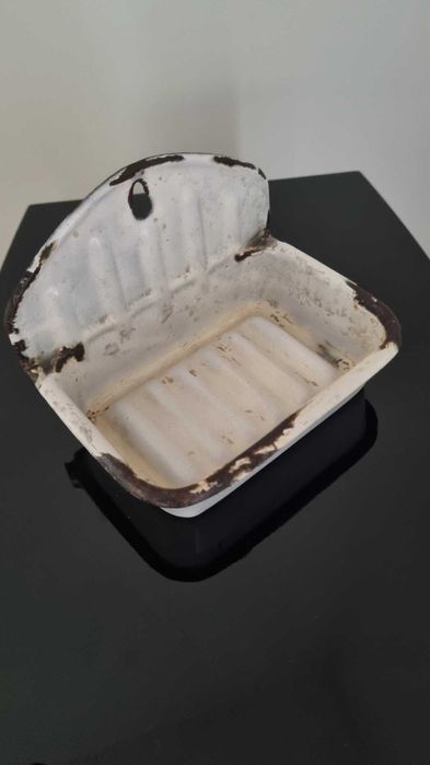 Emaliowana mydelniczka Vintage Retro PRL