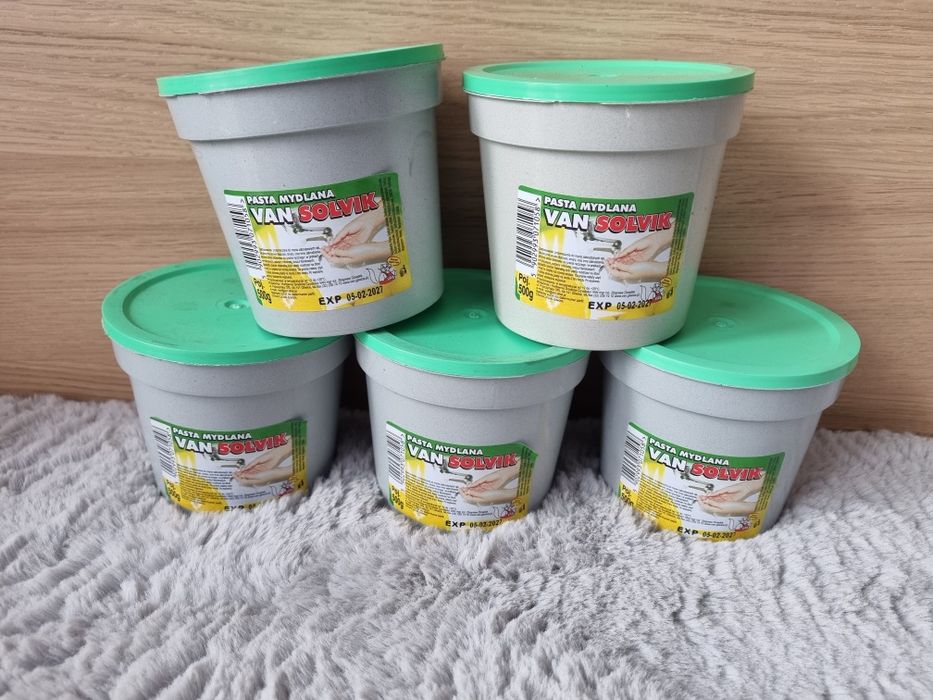 Pasty mydlane do mycia rąk vansolvik