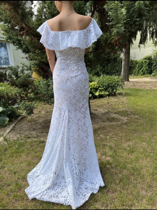 NOWA Suknia hiszpanka Santorini Marty Trojanowskiej (rozm. M) + GRATIS