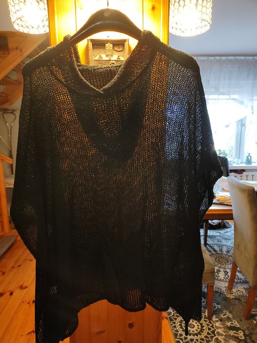 Bezrękawnik wiskoza poliester dziurkowany