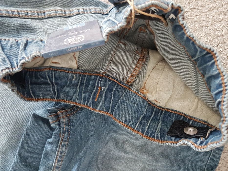 Nowe spodnie jeans chłopiec 128 Smyk Cool Club regulacja gumkka