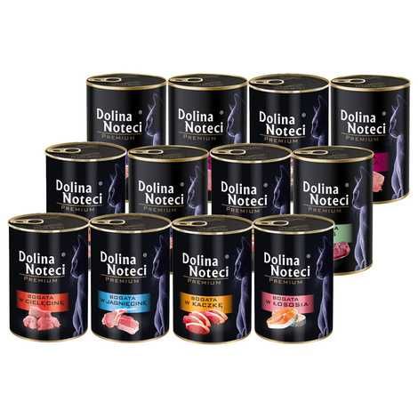 Dolina Noteci Premium Mokra karma dla kota zestaw mix smaków 12 x 400 g