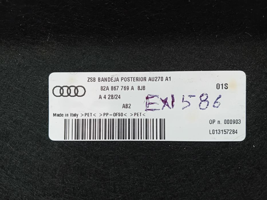 Chapeleira / tampo da mala AUDI A1 Sportback (GBA)