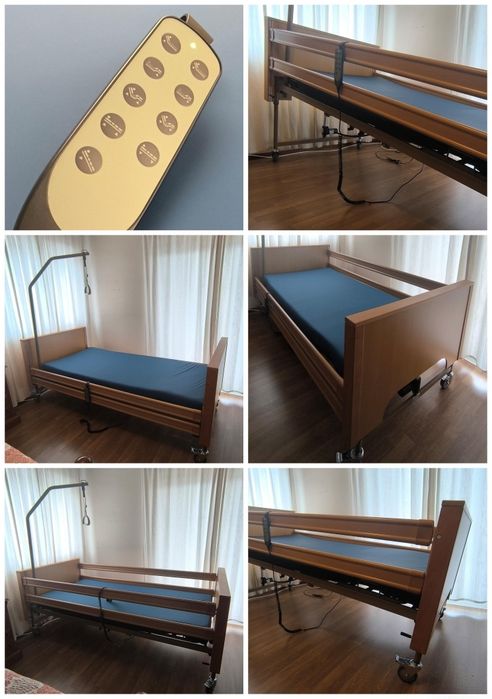 Cama articulada elevatória e eletrónica
