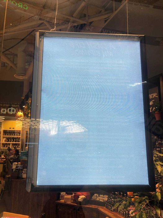 Световые вывески фреймлайт под сменную рекламу полиграфию постер меню