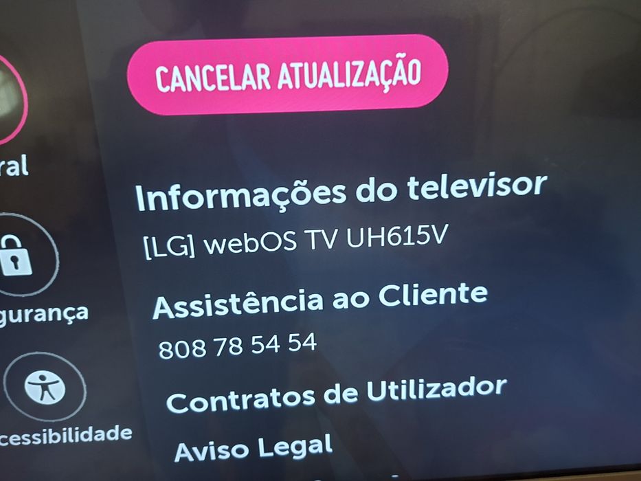 TV LG 55" 4K UHD Smart TV + Suporte de Parede | Muito bom estado