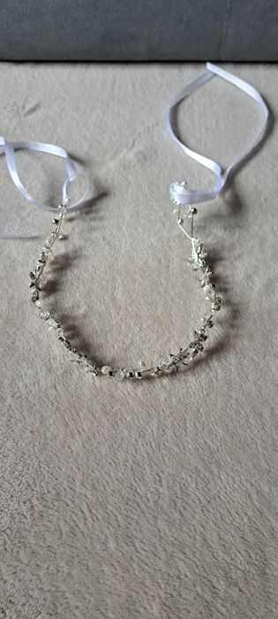 Ozdoba na włosy opaska ślubna wianek