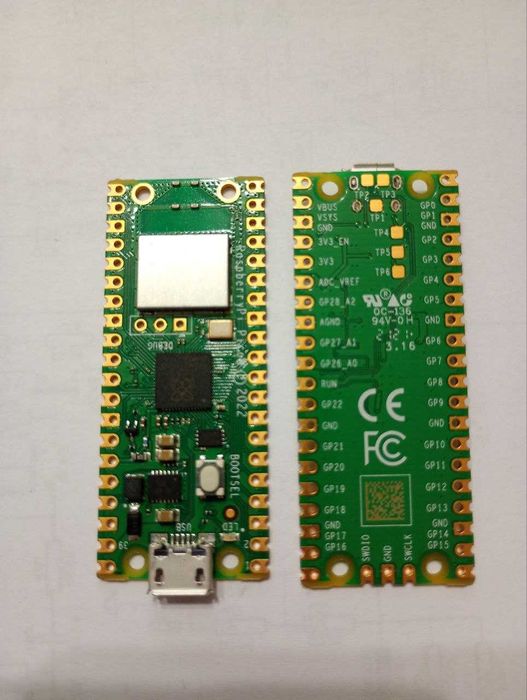 Микроконтроллер Raspberry Pi Pico W + платы расширения (RS232, RS485)