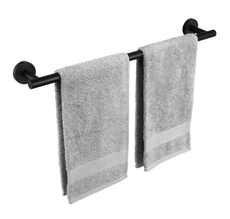 KES czarny wieszak na ręczniki łazienkowe wieszak na ręczniki wieszak