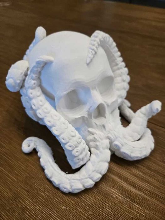 Ozdoba czaszka ośmiornica Akwarium terrarium