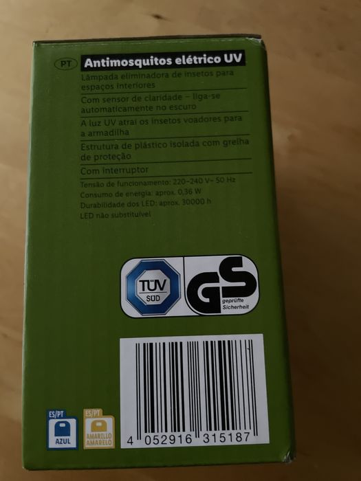 Lampada inseticida LED antimosquitos