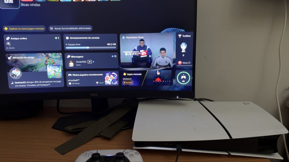 Playstation 5 + monitor Gaming