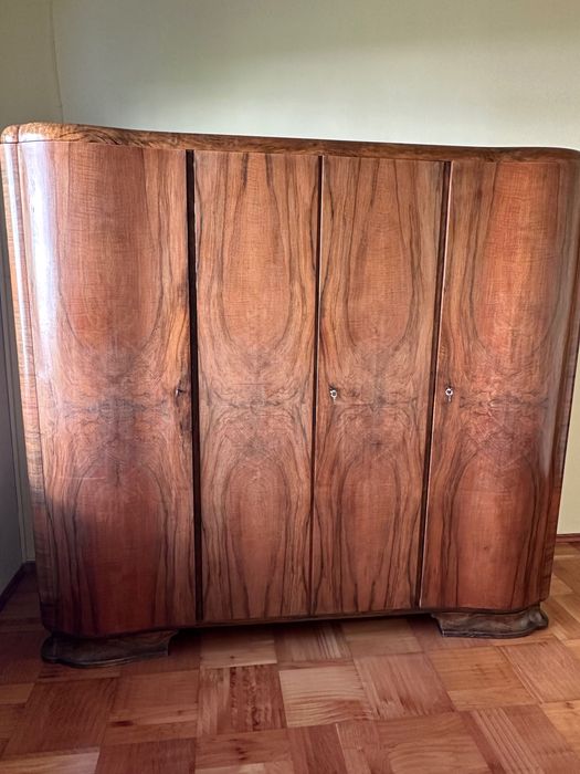 Szafa art déco vintage | zaokrąglone boki | unikat | stan bdb