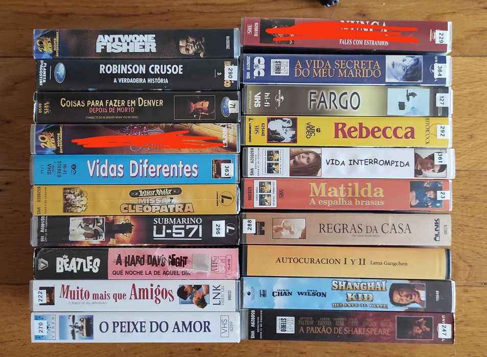 VHS vários para venda Lote 2