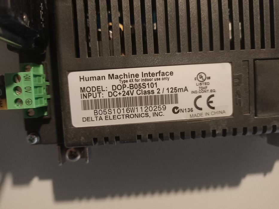 Szafa Schneider- Delta PLC i HMI, Phoenix UPC