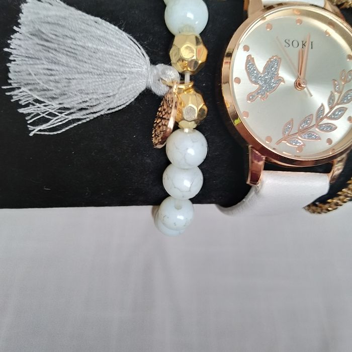 Damski komplet zegarek i bransoletki nowy