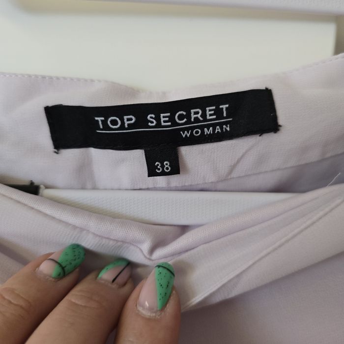 Spódnica maxi top Secret m 38 szyfon prowansja lawenda