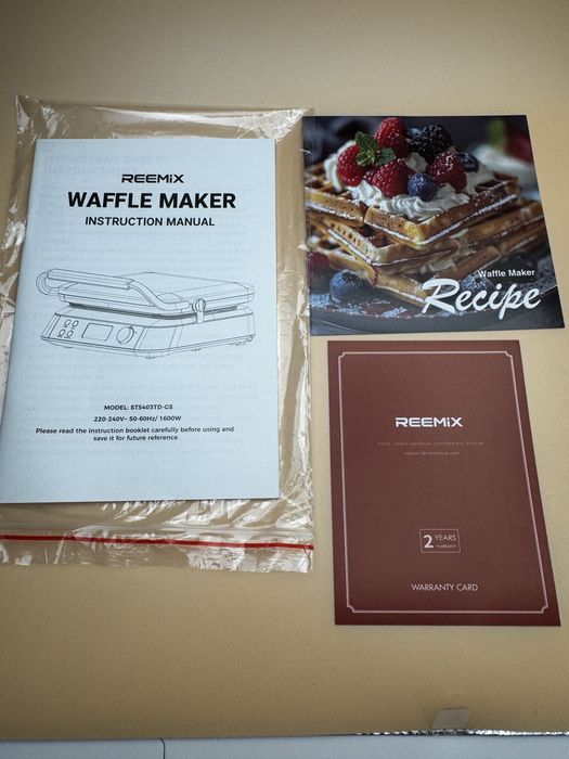 Вафельниця Reemix model : ST5403TD-GS