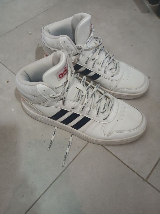 Jak nowe adidasy Hoops 2.0 Mid białe r.44