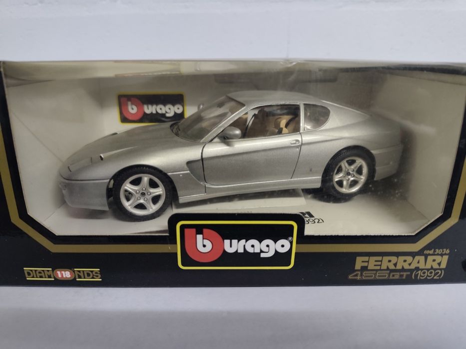 1/18 Ferrari 456gt burago carro coleção miniatura
