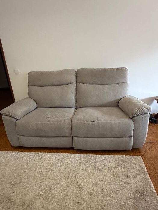 BREE 2 seater electric reclining sofa, light gray
