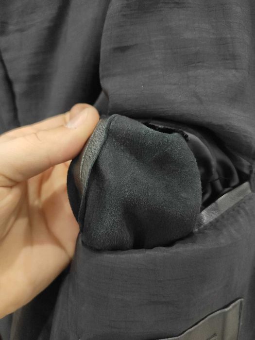 Куртка чоловіча шкіряна весна / осінь Levento Pelle leather & fur XL