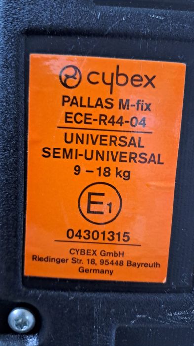 Fotelik cybex Pallas M-fix 9-18kg
