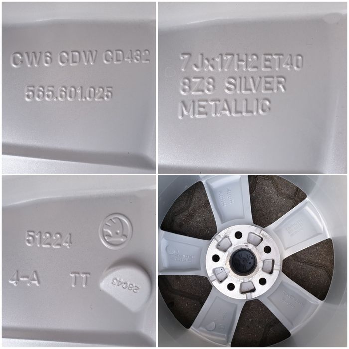 Koła Letnie Alu 17" Skoda Kodiaq 5x112 SuperStan 7mm Oryginalne