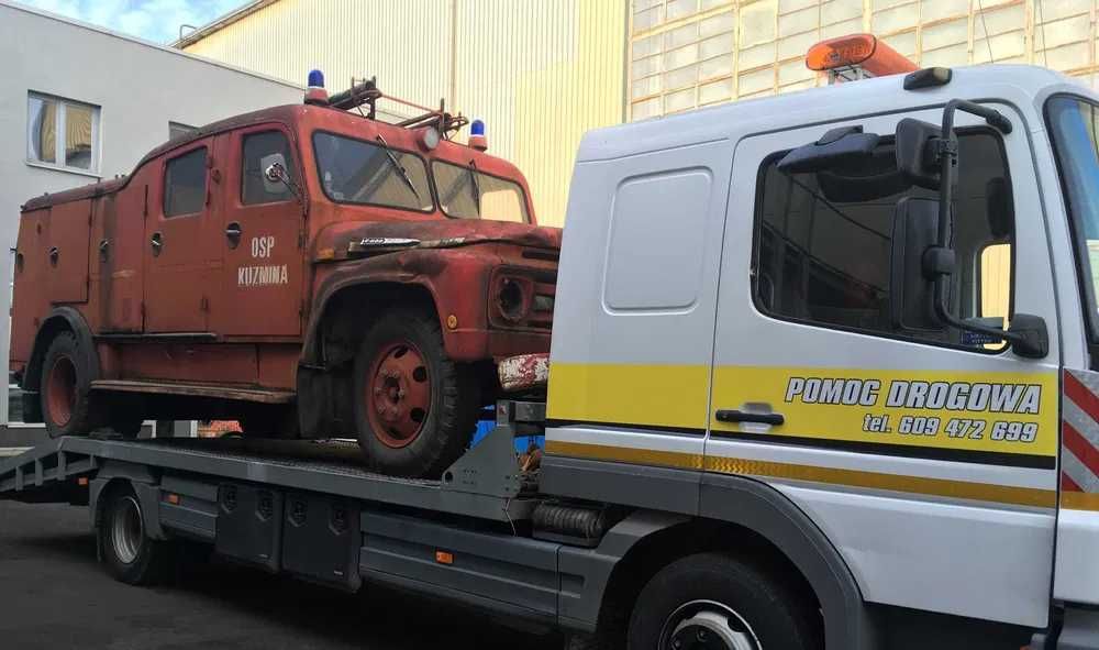 Pomoc Drogowa Laweta Transport maszyn 3,5Tdo 6T. Podkarpackie