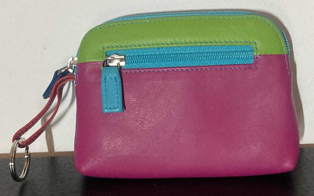 Bolsa grande para moedas em pele MYWALIT na cor Liguria