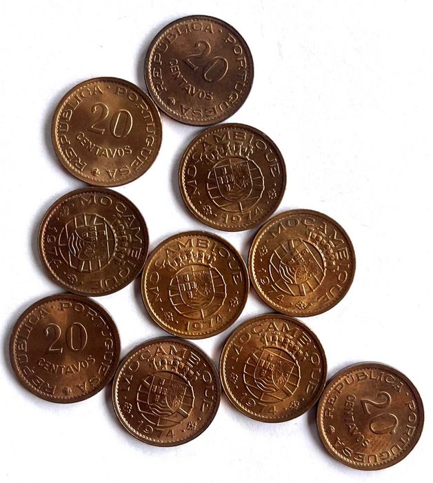 Moçambique – $20 1974 – NÃO CIRCULADAS