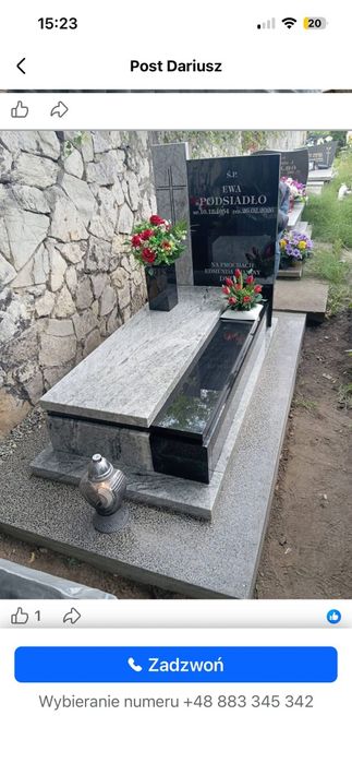 Nagrobki granitowe  od 5500