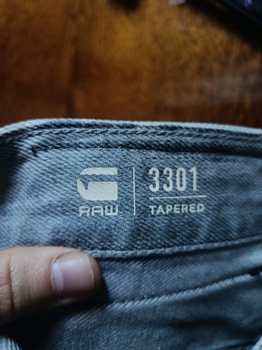 Джинси G-Star Raw 3301 Tapered W32 L32 сірі