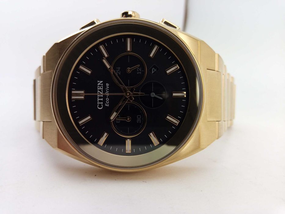 Японские часы Citizen Eco-Drive CA4582-54E - сапфир, солнечная батарея, хронограф