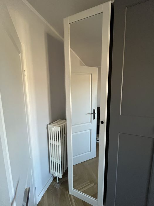 TYSSEDAL - Drzwi PAX, biały, 50x229 cm z lustrem i bez