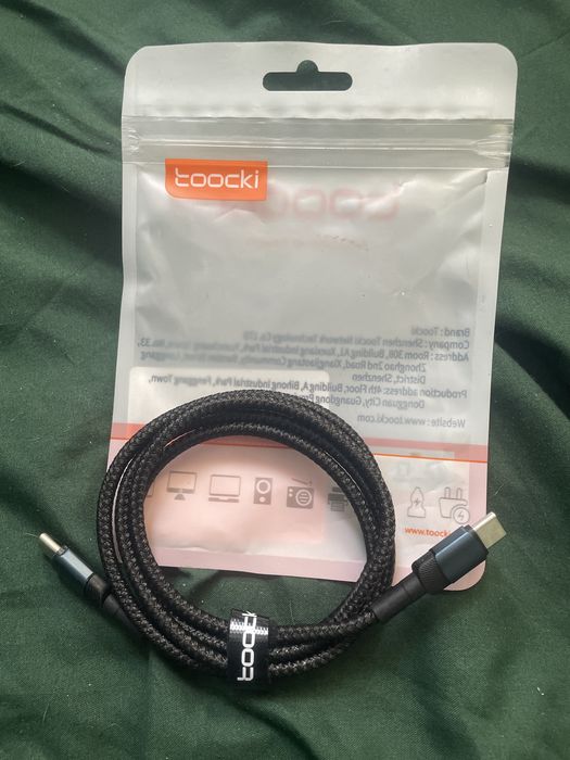 Przewód 1m/5A c do c Toocki QC i PD max 100W