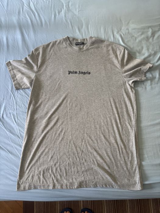 Szara koszulka t-shirt Palm Angels Classic Logo Oversize 6XL