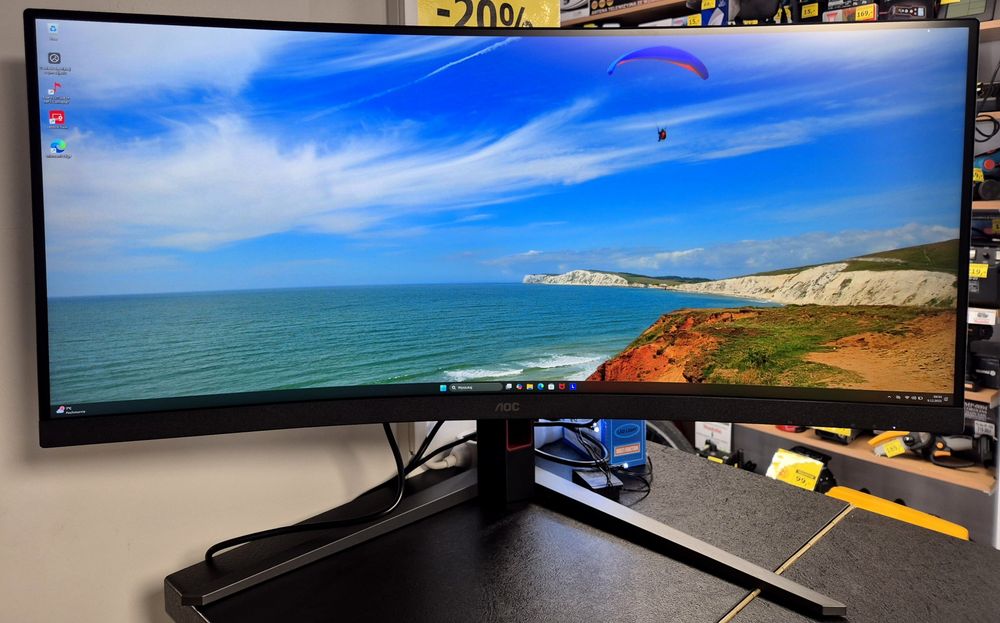 Monitor gamingowy AOC CU34G4, NOWY, Komis Jasło Czackiego
