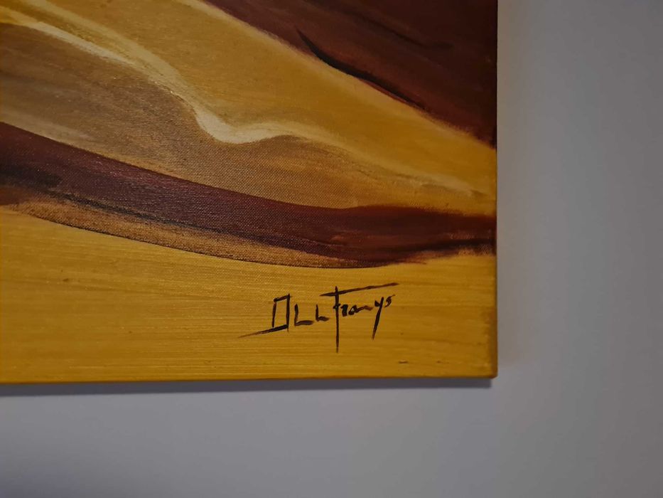 Quadro pintura homem e mulher 69.5×120