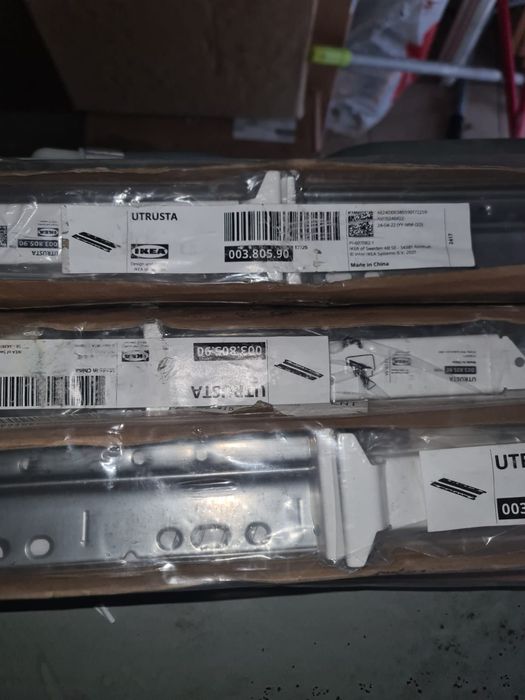 Calha de uniao  de frente de gaveta ikea