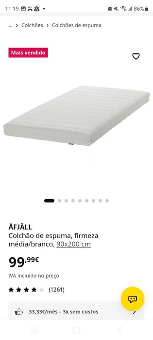 Duas  camas usadas em bom estado,  com colchão e ripas. Cada cama  70€€