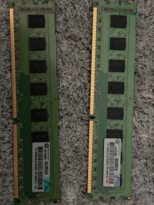 4 kości RAM ddr3 4gb od hp