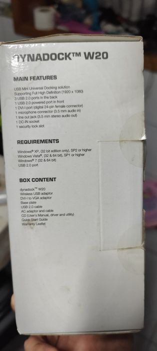 Toshiba Dynadock W20 — NOVO / SELADO EM CAIXA