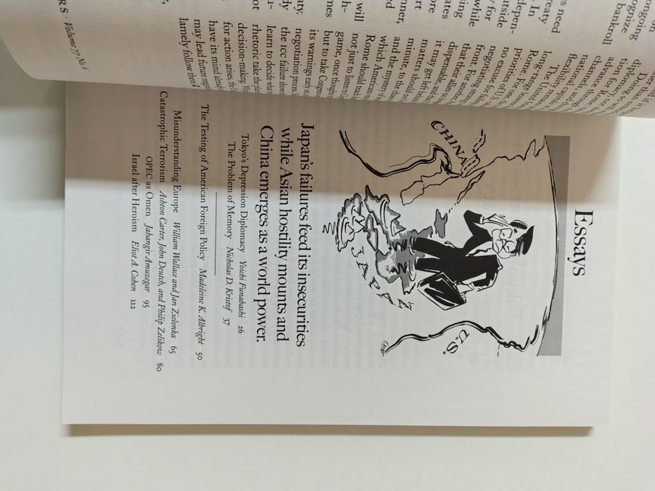 Foreign Affairs magazine

November / December 1997